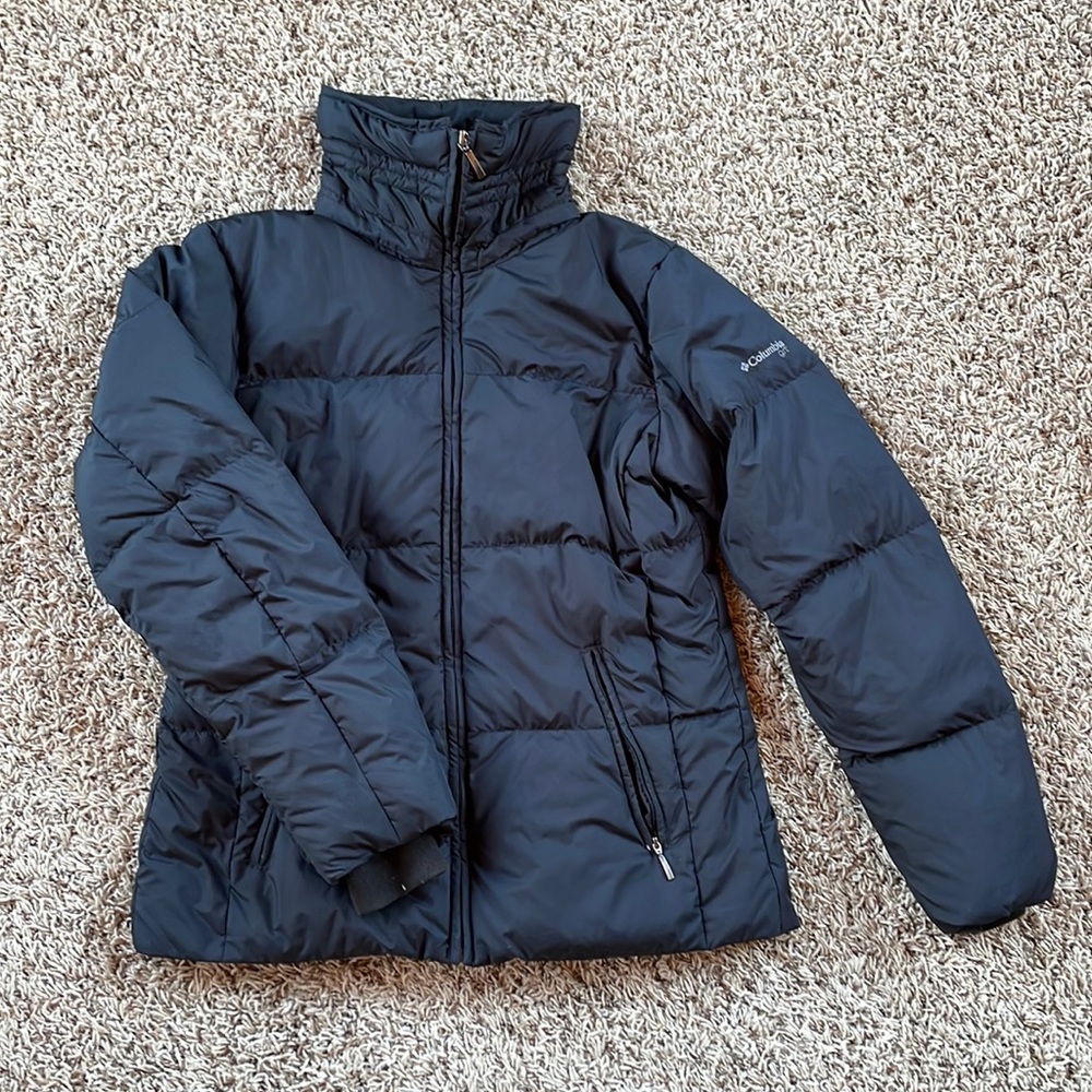 Women’s Columbia Black Down Feather Jacket Size M